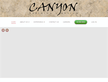 Tablet Screenshot of canyonbd.com